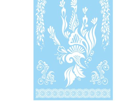 White Floral Wing Temporary Tattoos-Set Of 5 Online Hot Sale