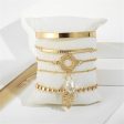 Crystal & 18K Gold-Plated Station Bracelet & Cuff Set Cheap