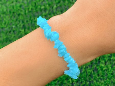 Sky Blue Quartz Stretch Bracelet Hot on Sale