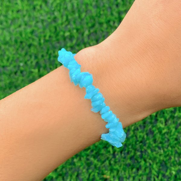 Sky Blue Quartz Stretch Bracelet Hot on Sale