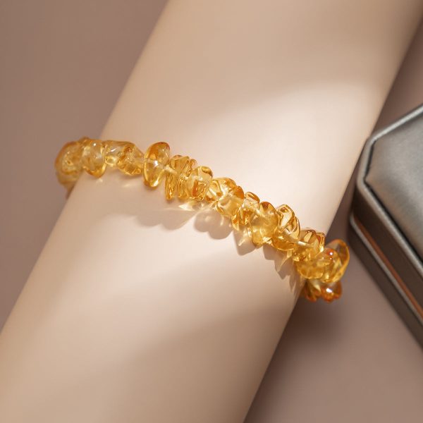 Orange Resin Stretch Bracelet Fashion