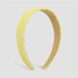 Yellow Lattice Hard Headband Fashion