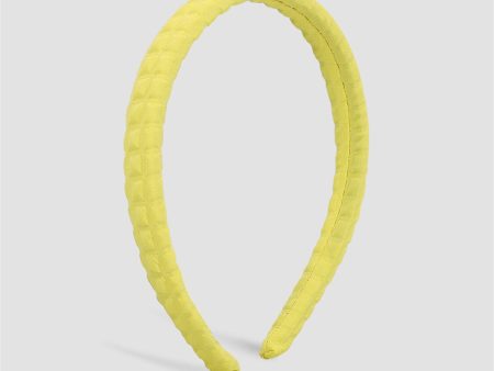 Yellow Stud-Pattern Hard Headband on Sale