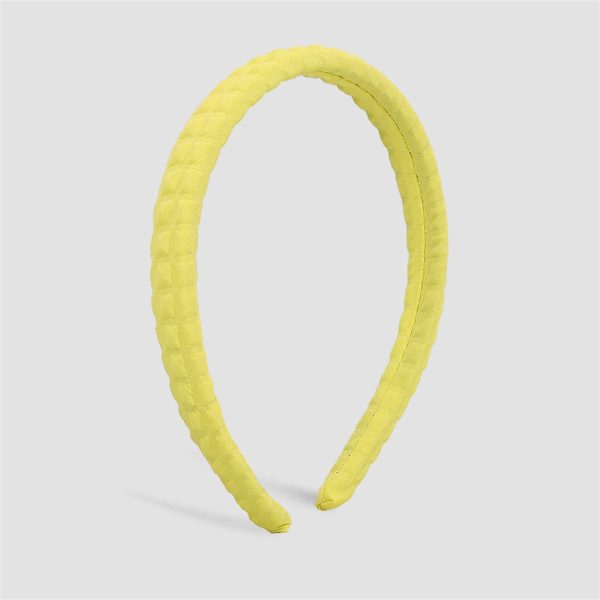 Yellow Stud-Pattern Hard Headband on Sale