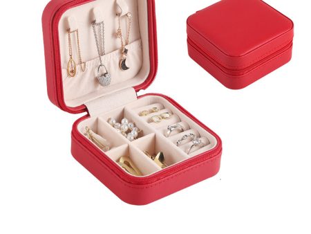 Red Portable Jewelry Box Cheap