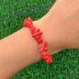 Red Quartz Beaded Stretch Bracelet Discount