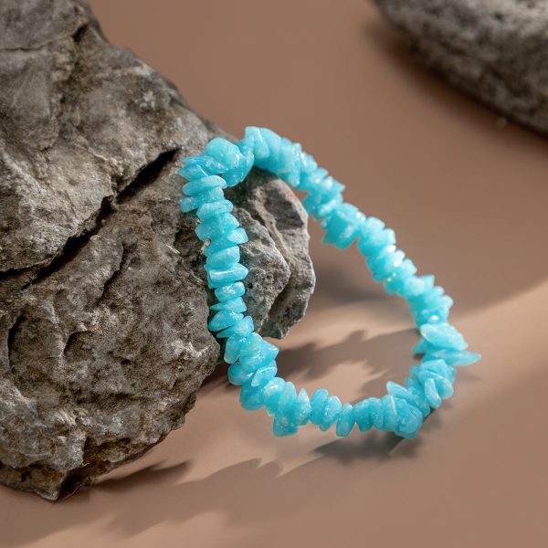 Sky Blue Quartz Stretch Bracelet Hot on Sale