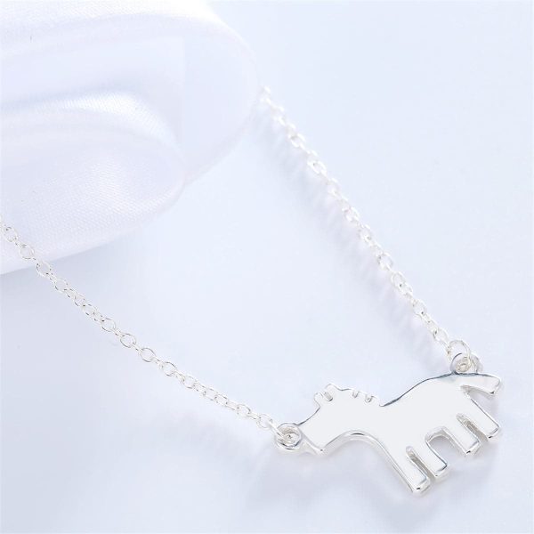 Silver-Plated Horse Pendant Necklace Online now