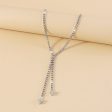 Crystal & Cubic Zirconia Silver-Plated Arrow Lariat Necklace Discount