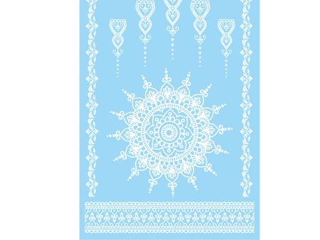 White Flower Lace Temporary Tattoo Sheet - 5 Pcs Online