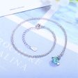 Blue Crystal & Cubic Zirconia Planet Pendant Necklace on Sale