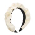 White Ruffle Hard Headband Online Hot Sale