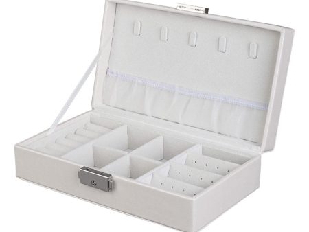 White Clasp Polystyrene Jewelry Storage Box Online Hot Sale