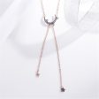 Black Cubic Zirconia & 18K Rose Gold-Plated Pendant Necklace Online Hot Sale