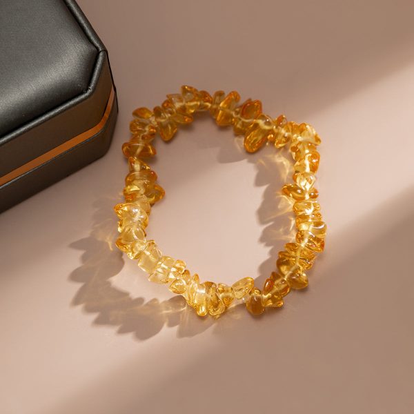 Orange Resin Stretch Bracelet Fashion