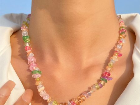 Pastel Beaded Necklace Fashion