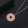 Black Cubic Zirconia & 18K Rose Gold-Plated Sun Pendant Necklace Sale