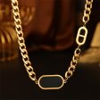 Black Acrylic & 18K Gold-Plated Curb Chain Necklace Online