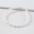 White Beaded Hard Headband For Cheap