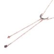 Black Cubic Zirconia & 18K Rose Gold-Plated Pendant Necklace Online Hot Sale