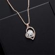 Crystal & 18K Rose Gold-Plated Heart Pendant Necklace & Earrings Cheap