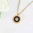 Black Acrylic & Cubic Zirconia 18K Gold-Plated Roman Numeral Pendant Necklace Online Hot Sale