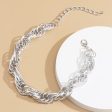 Silver-Plated Intertwined Choker Necklace For Sale