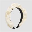 White Ruffle Hard Headband Online Hot Sale