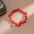 Red Quartz Beaded Stretch Bracelet Discount