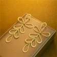 18K Gold-Plated Open Leaves Drop Earrings Online Hot Sale