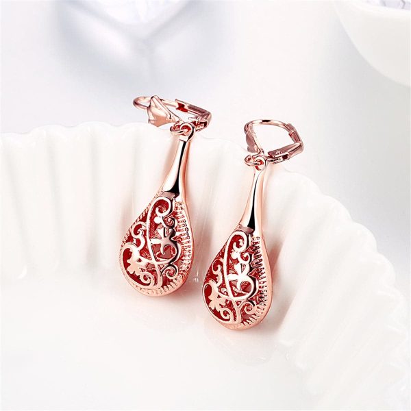 18K Rose Gold-Plated Long Drop Earrings Online Hot Sale