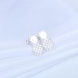 Silver-Plated Open Pineapple Stud Earrings Discount