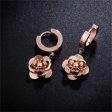 18K Rose Gold-Plated Camellia Drop Earring Sale