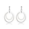 Silver-Plated Gear Drop Earring For Cheap