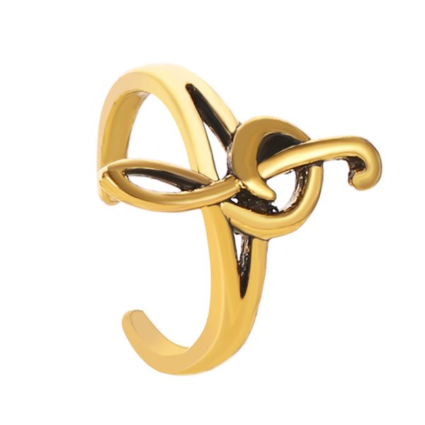 18K Gold-Plated Musical Note Ear Cuff For Cheap