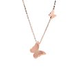 18K Rose Gold-Plated 3-D Butterfly Pendant Necklace Online Sale