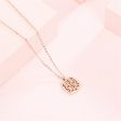 18K Rose Gold-Plated Happiness Pendant Necklace Cheap