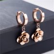 18K Rose Gold-Plated Camellia Drop Earring Sale