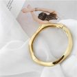 18K Gold-Plated Wave Hinge Bangle Online Hot Sale