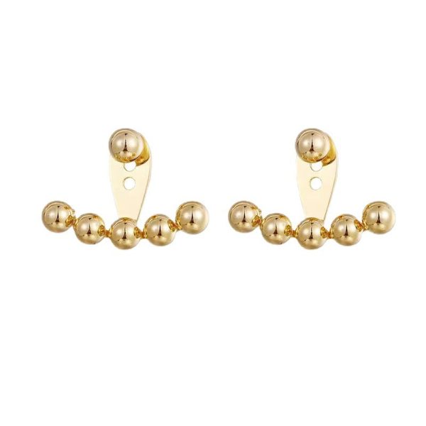 18K Gold-Plated Beaded Ear Jackets Online Sale