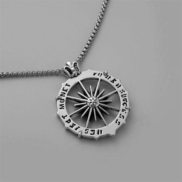 Silver-Plated Sun Pendant Necklace Online Hot Sale