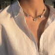 Silver-Plated Butterfly Station Choker Necklace Cheap