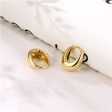 18K Gold-Plated Ellipse Huggie Earrings Online