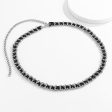 Black Velvet & Silver-Plated Waist Chain Fashion