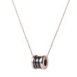 Black Ceramic & 18K Rose Gold-Plated Coil Pendant Necklace Hot on Sale