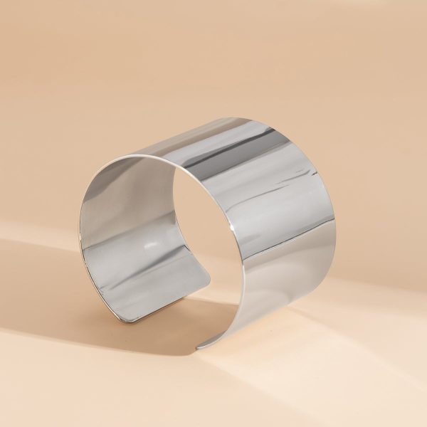 Silver-Plated Wide Wrap Cuff Cheap