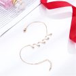 18K Rose Gold-Plated Crown Charm Anklet For Discount