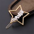 Pearl & 18K Gold-Plated Star Hair Clip Online