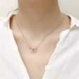 18K Rose Gold-Plated Crossing Ring Pendant Necklace Sale