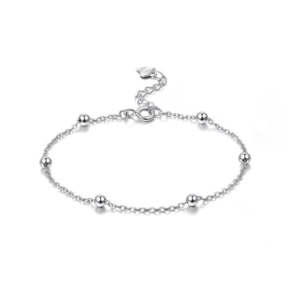 Sterling Silver Bead Station Bracelet Supply